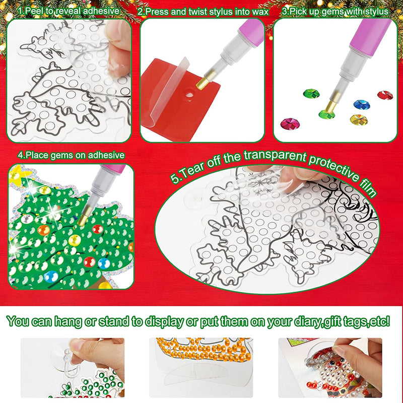 Christmas Gem Diamond Art Kit for Kids