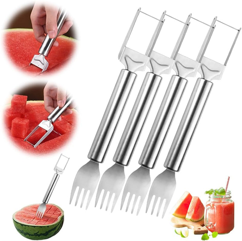 Aiitle 2-in-1 Stainless Steel Watermelon Cutter