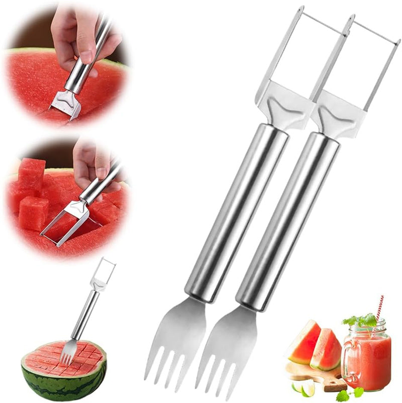 Aiitle 2-in-1 Stainless Steel Watermelon Cutter