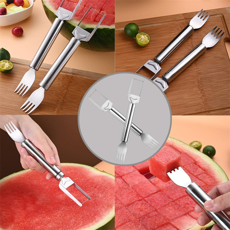 Aiitle 2-in-1 Stainless Steel Watermelon Cutter