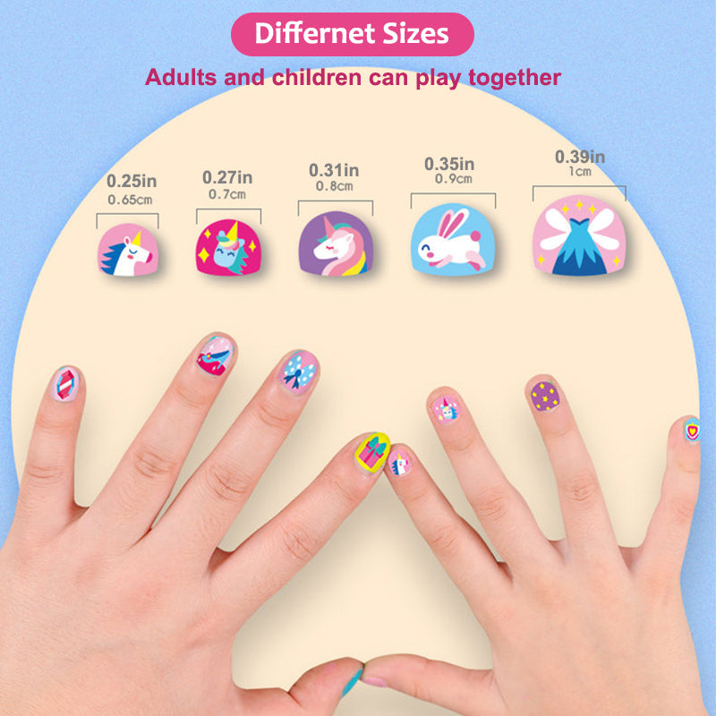 Aiitle Cute Nail Stickers for Kids