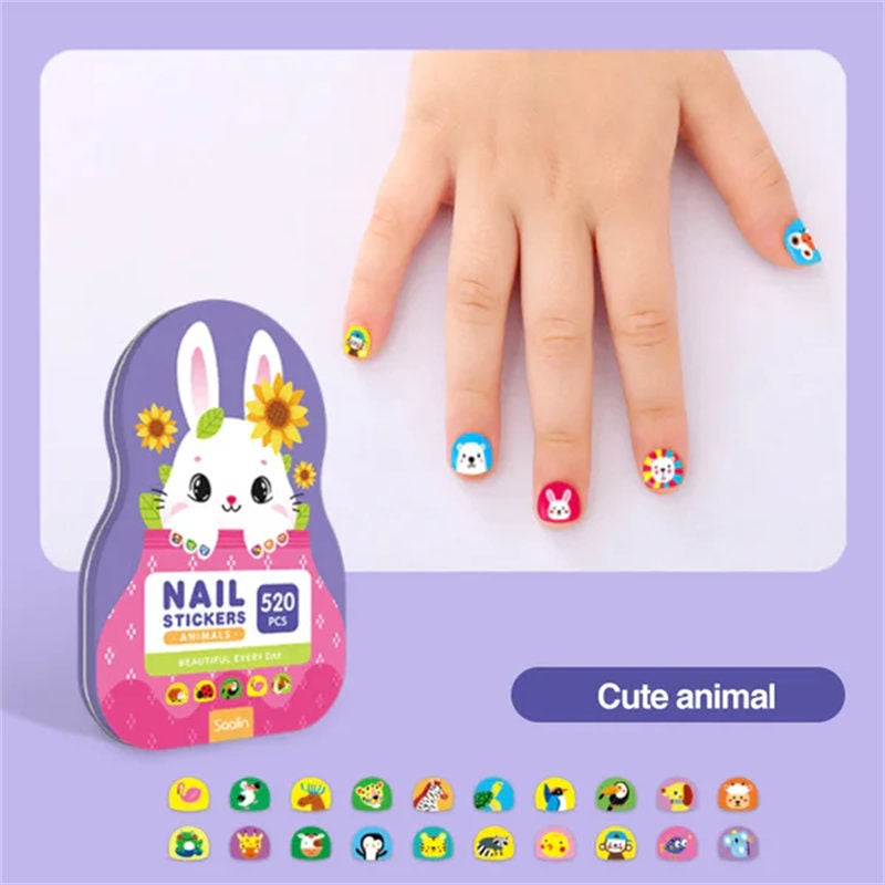 Aiitle Cute Nail Stickers for Kids