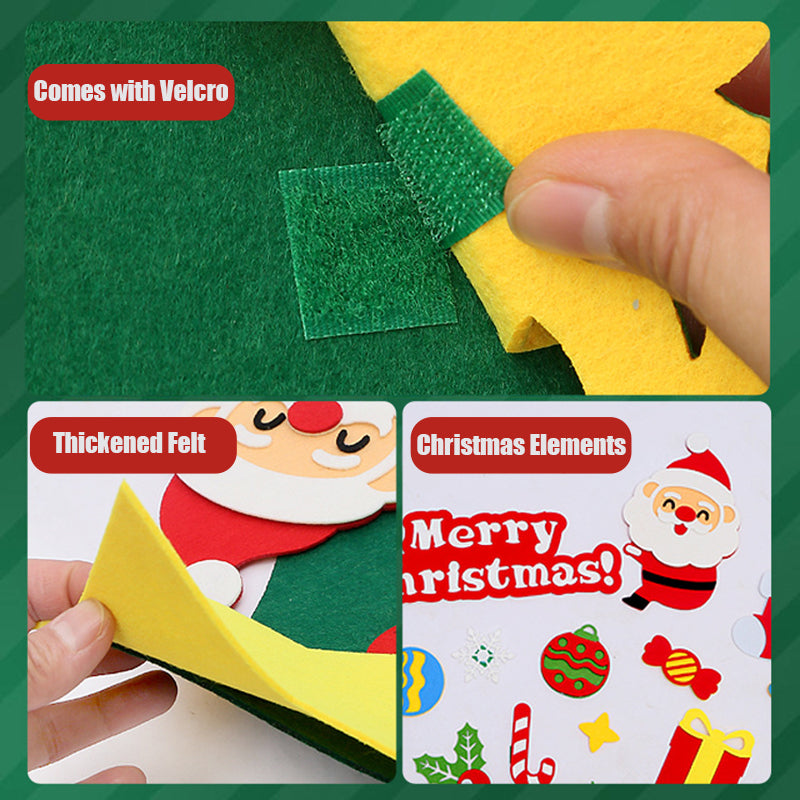Aiitle DIY Christmas Felt Tree Set with LED Lights