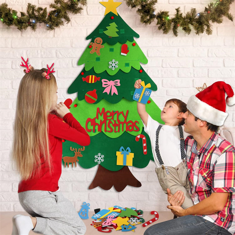 Aiitle DIY Christmas Felt Tree Set with LED Lights