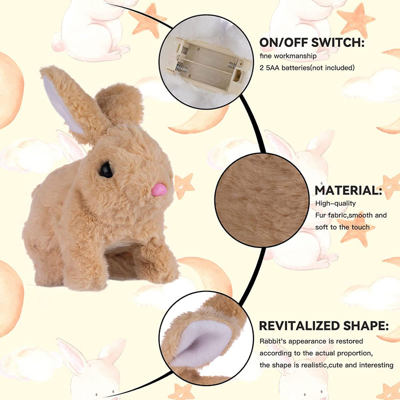 Aiitle Educational Interactive Toys Easter Bunny Can Walk and Talk