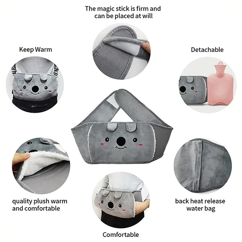 Aiitle Plush Hot Water Bottle Belt Set