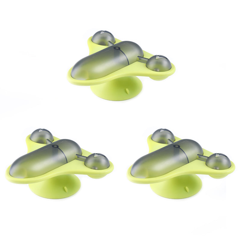 Aiitle Rotating Airplane Pet Food Dispenser Toy