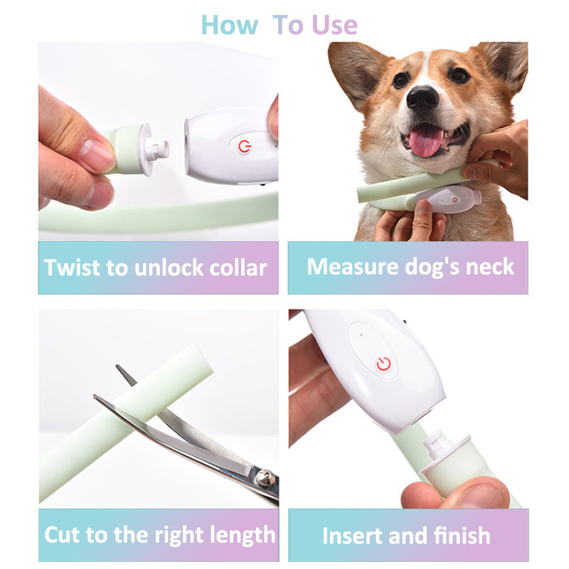 Aiitle Rechargeable LED Dog Collar