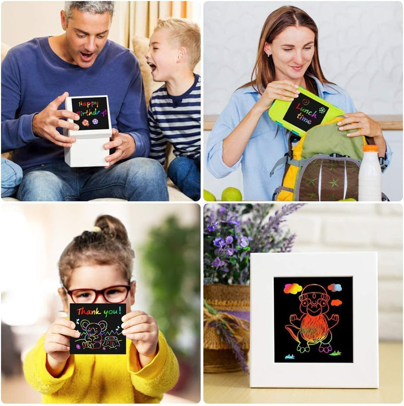 Rainbow Scratch Paper Arts Crafts