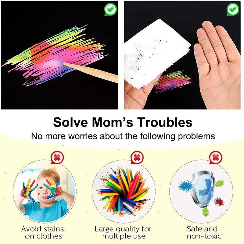 Rainbow Scratch Paper Arts Crafts
