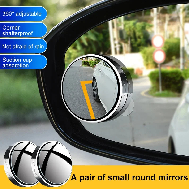 Aiitle 2Pcs 360° Rotatable Blind Spot Mirrors for Car