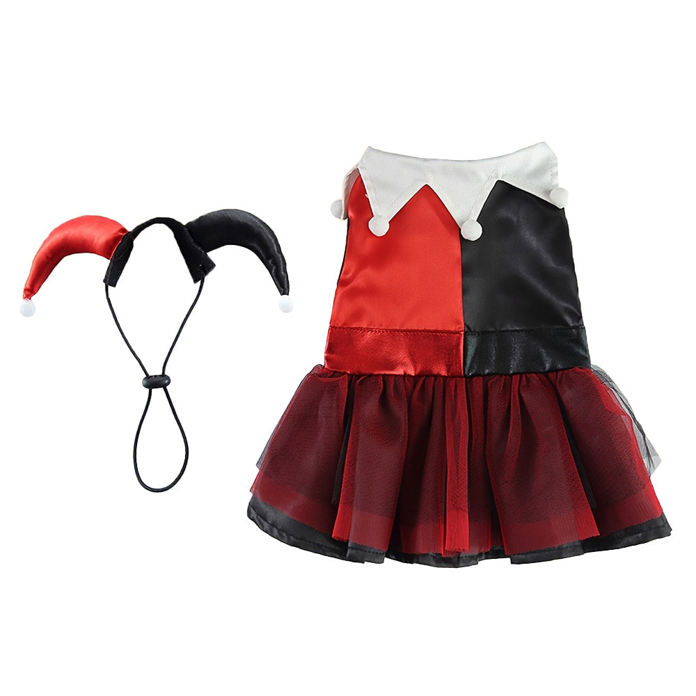 Aiitle Black and Red Dog Hallloween Crown Costume