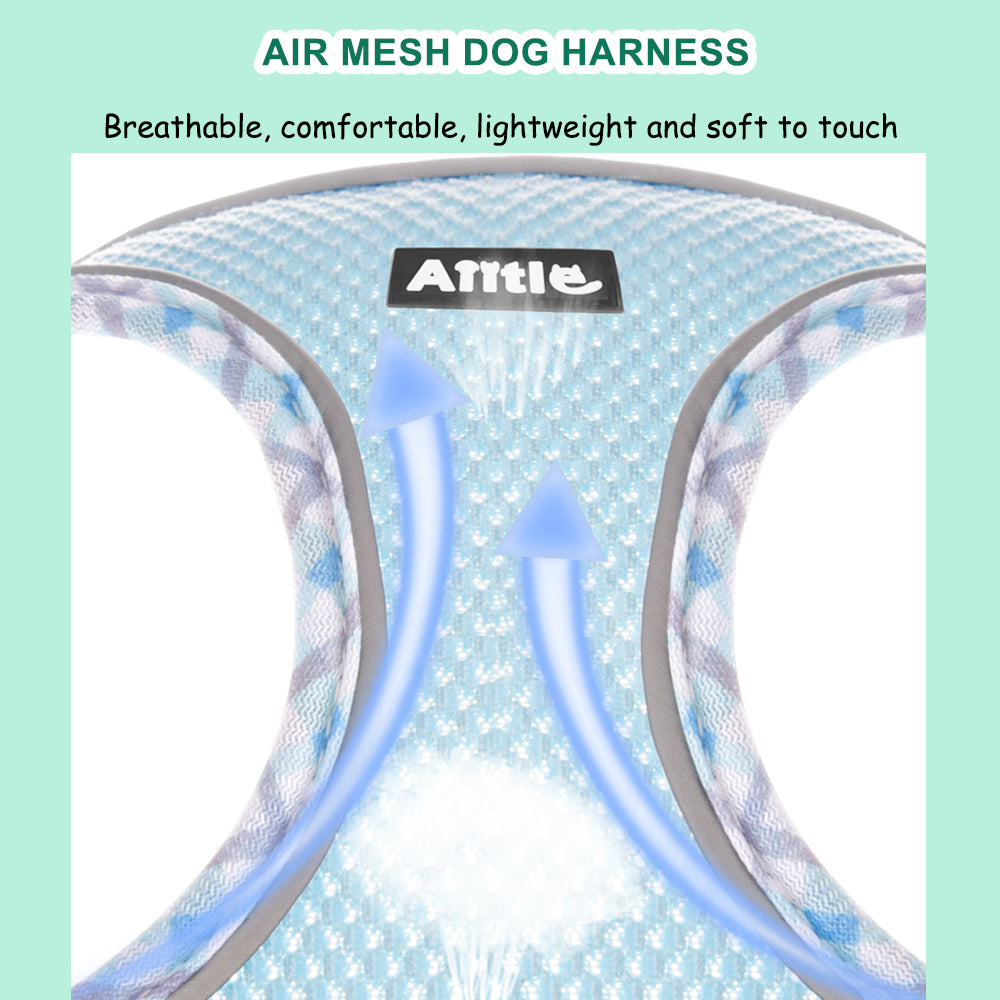 Aiitle Step in Breathable Air Mesh Dog Harness Blue