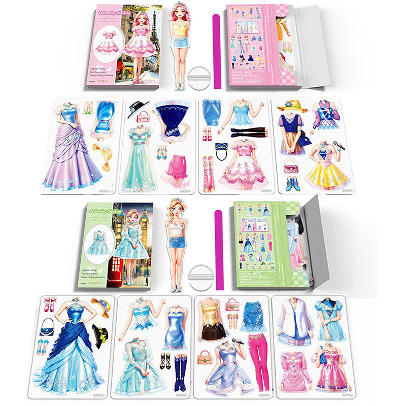 Aiitle Magnetic Princess Dress Up Paper Toy