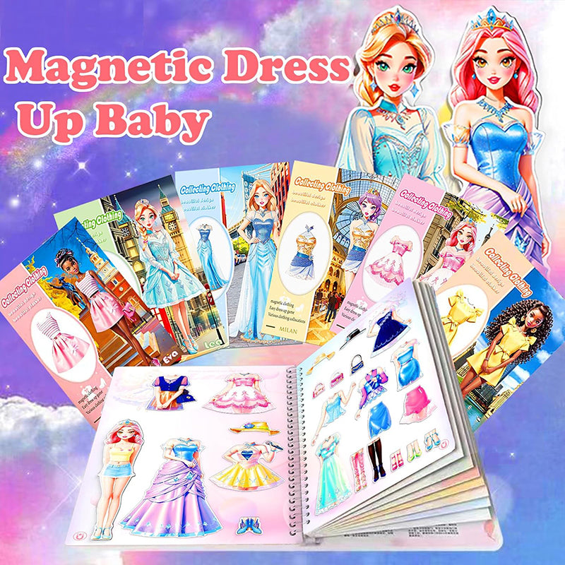 Aiitle Magnetic Princess Dress Up Paper Toy