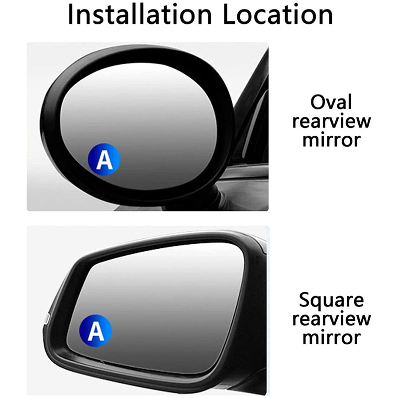 Aiitle 2Pcs 360° Rotatable Blind Spot Mirrors for Car