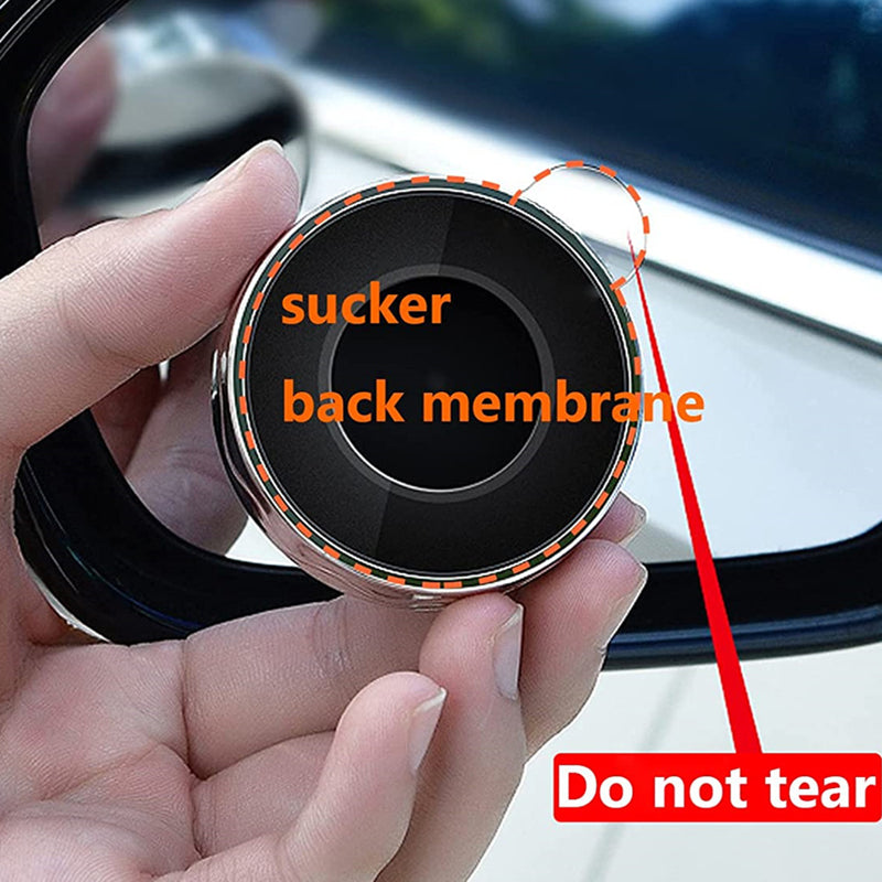 Aiitle 2Pcs 360° Rotatable Blind Spot Mirrors for Car