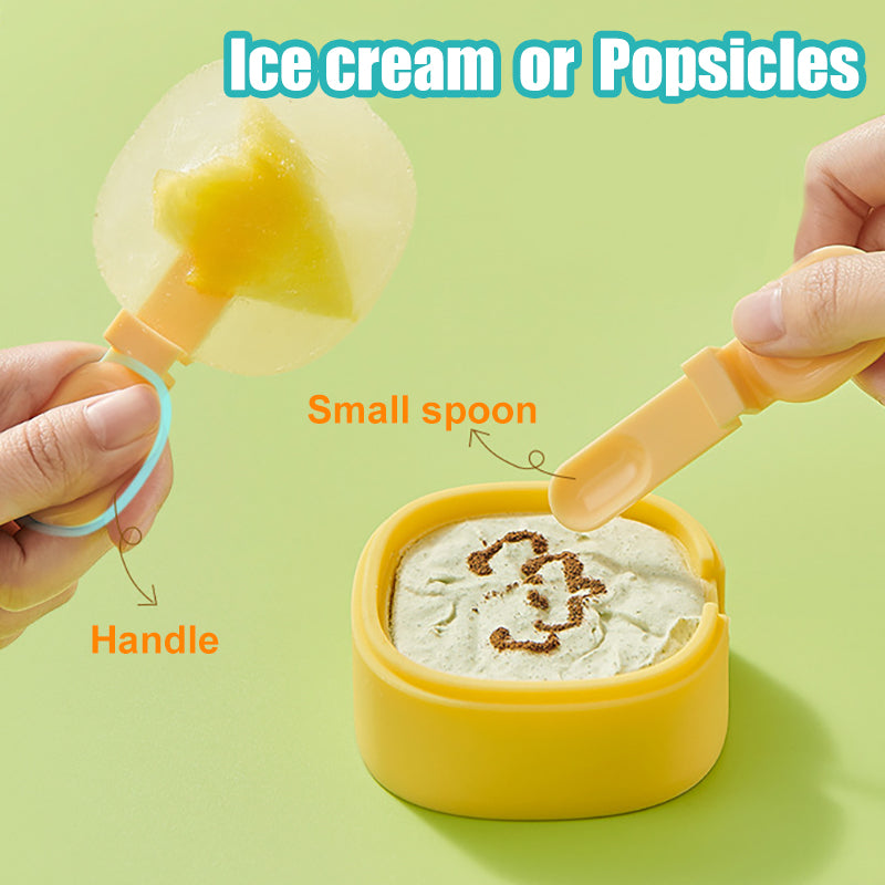 Aiitle 3 PCS Set Silicone Popsicle Molds