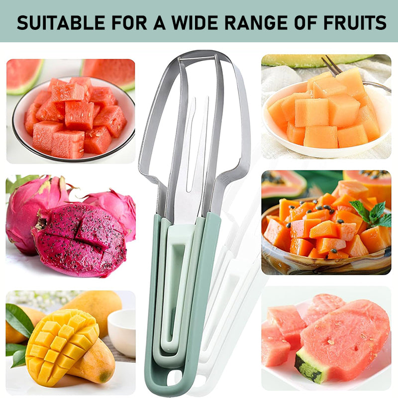 Aiitle 3 in 1 Watermelon Fork Slicer Cutter