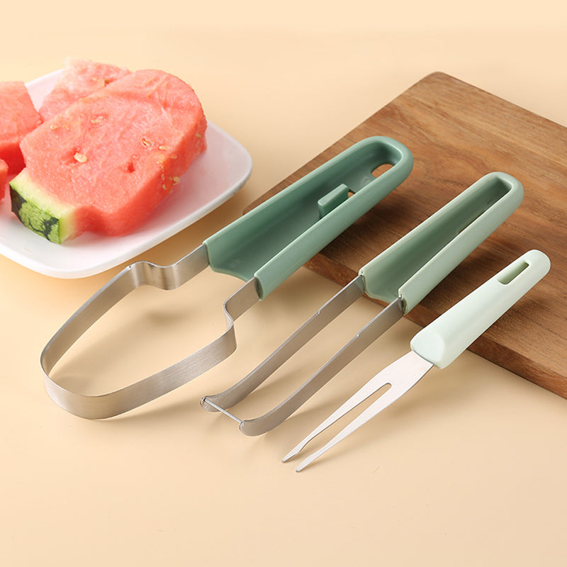 Aiitle 3 in 1 Watermelon Fork Slicer Cutter