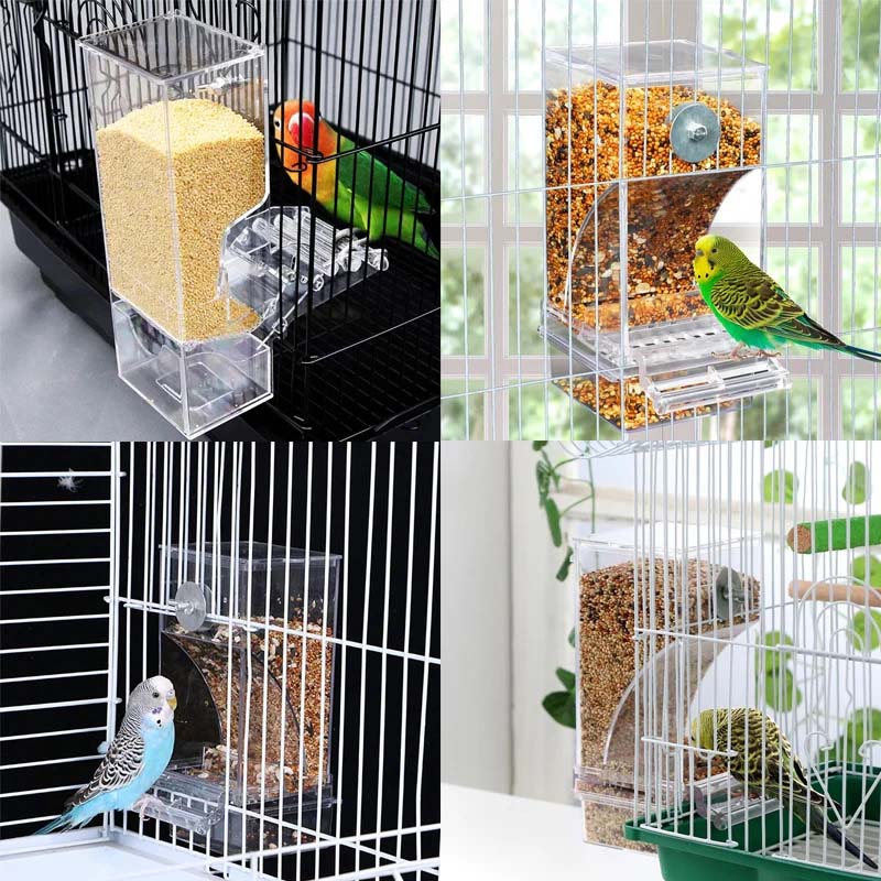 Aiitle Automatic No-Spill Transparent Bird Feeder