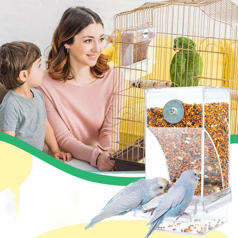 Aiitle Automatic No-Spill Transparent Bird Feeder