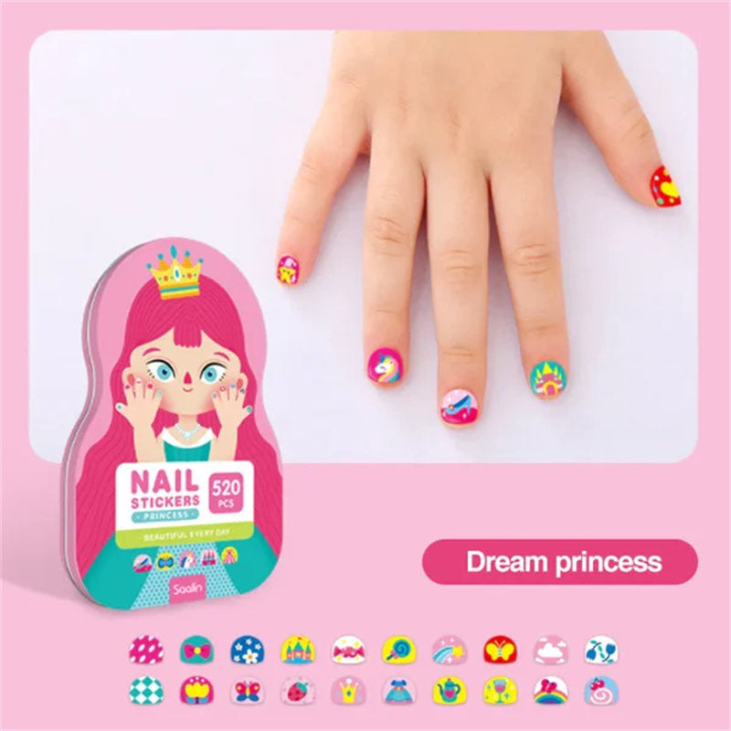 Aiitle Cute Nail Stickers for Kids