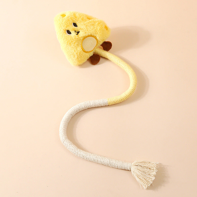 Aiitle Cute Plush Cotton Rope Cat Toys
