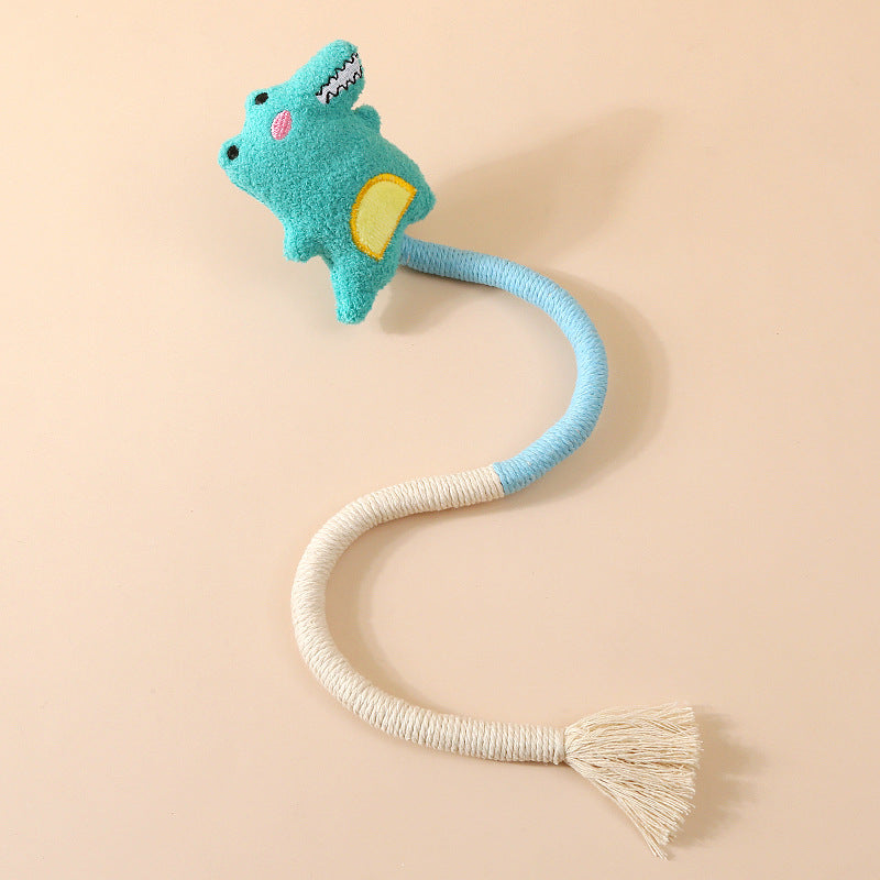Aiitle Cute Plush Cotton Rope Cat Toys