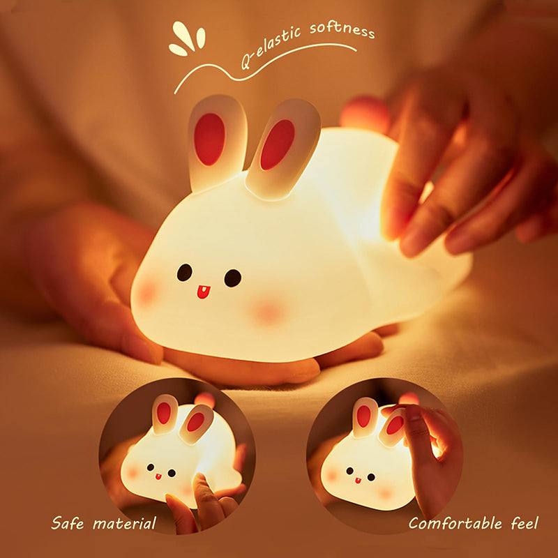 Aiitle Cute Rabbit Touch Night Light