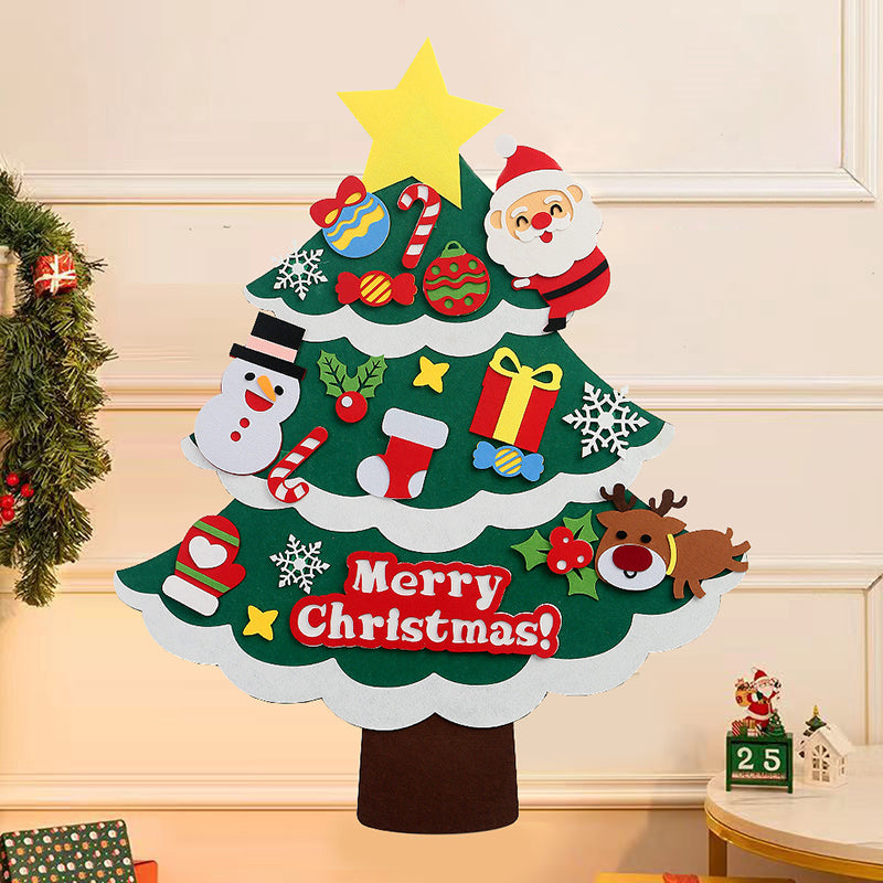 Aiitle DIY Christmas Felt Tree Set with LED Lights