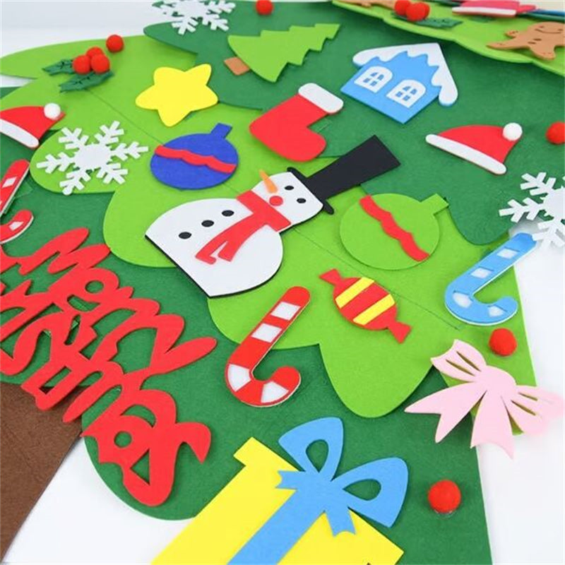 Aiitle DIY Christmas Felt Tree Set with LED Lights