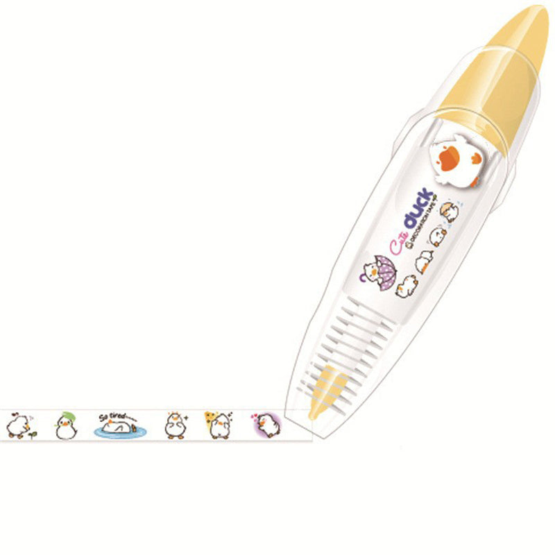 Aiitle DIY Cute Animals Press Tape Decorative Pen