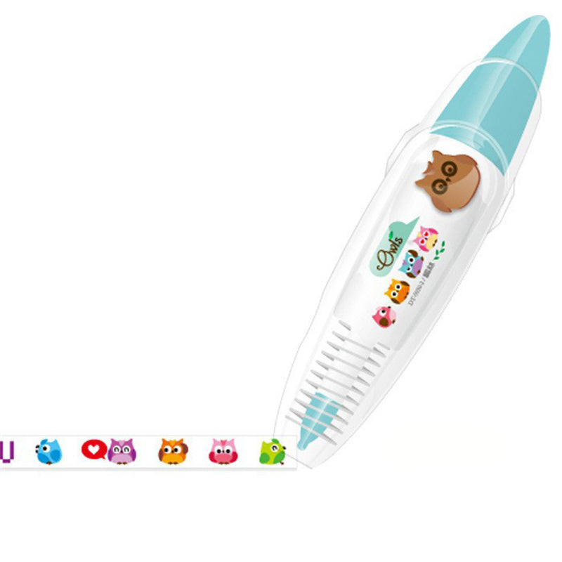 Aiitle DIY Cute Animals Press Tape Decorative Pen