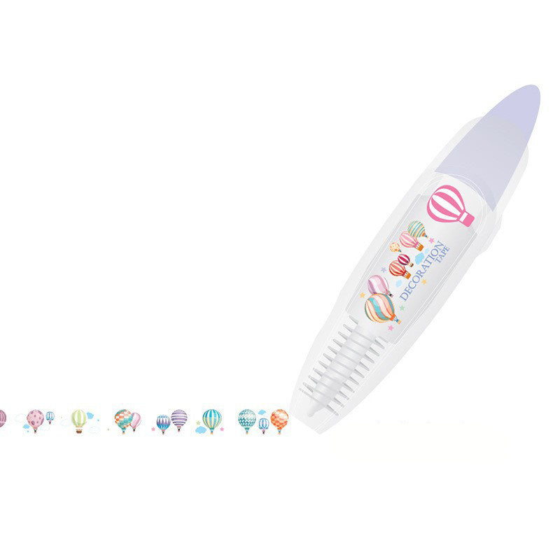 Aiitle DIY Cute Animals Press Tape Decorative Pen