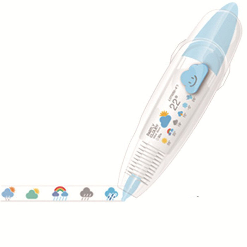 Aiitle DIY Cute Animals Press Tape Decorative Pen
