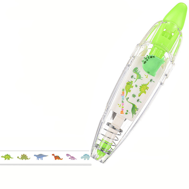 Aiitle DIY Cute Animals Press Tape Decorative Pen