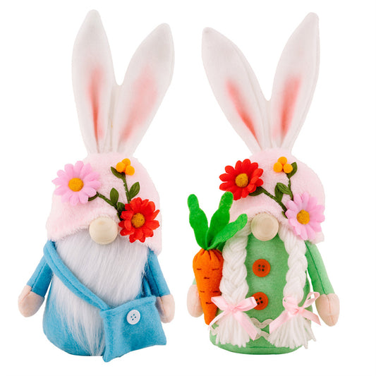 Aiitle Easter Floral Bunny Gnomes Decor