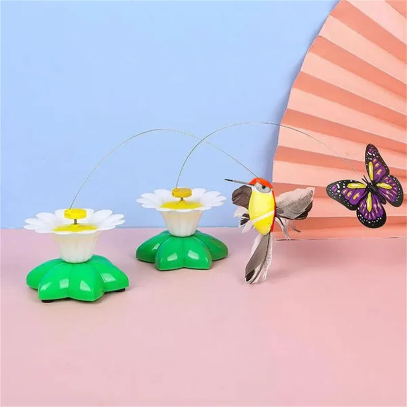 Aiitle Electric Rotating Bird & Butterfly Teasing Cat Toy