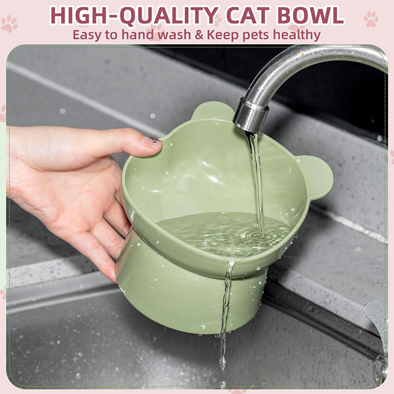 Aiitle Ergonomic Tilted Cat Bowl Buy 1 Get 1 Free