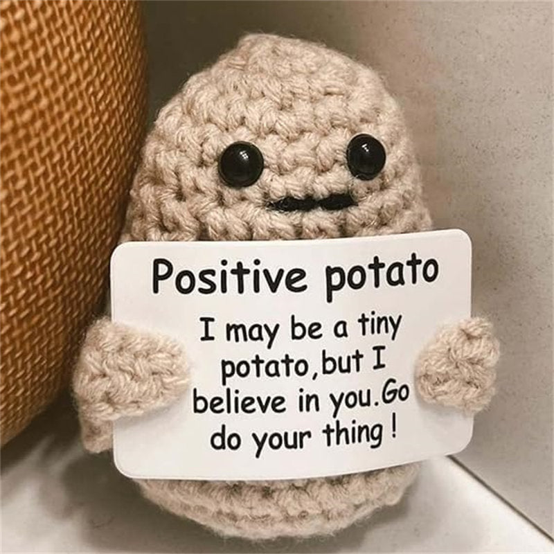 Aiitle Funny Gift Mini Knitted Positive Potato