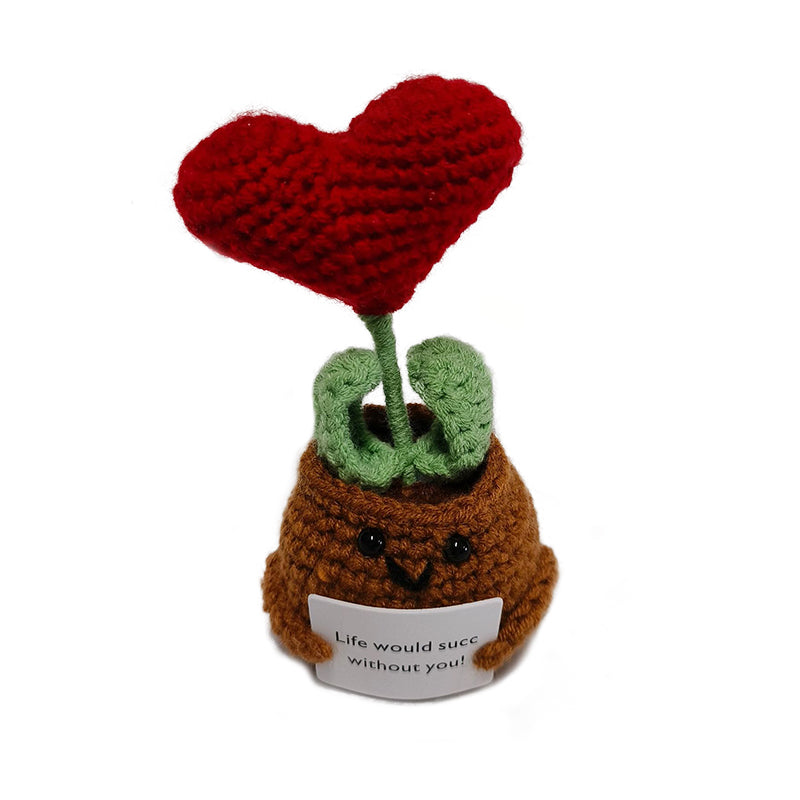 Aiitle Funny Gift Mini Knitted Positive Potato