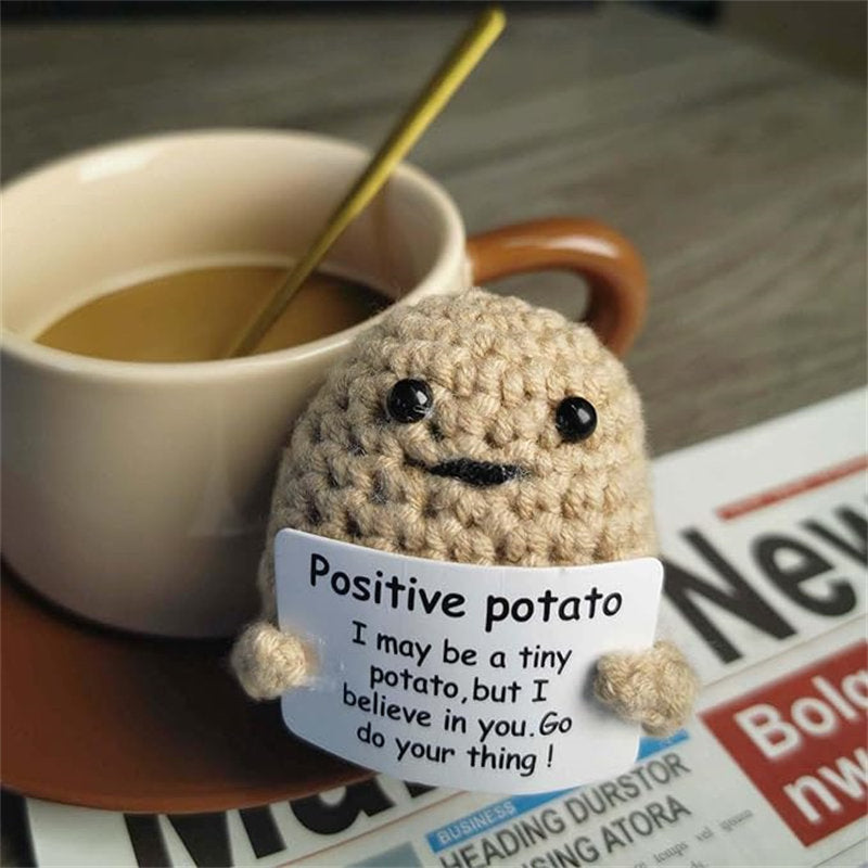 Aiitle Funny Gift Mini Knitted Positive Potato