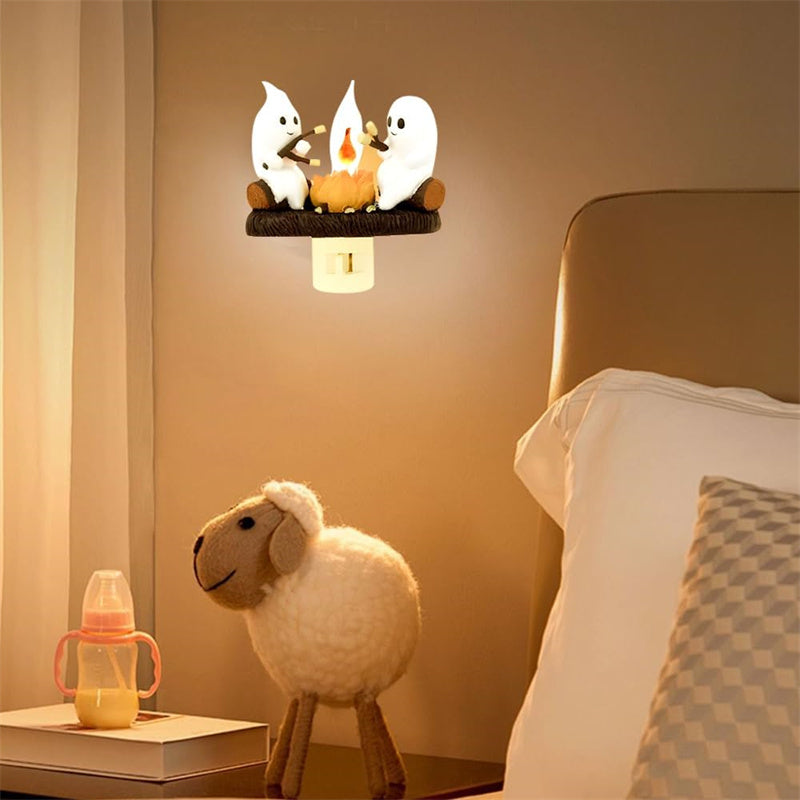 Aiitle Ghost Campfire Flickering Night Light