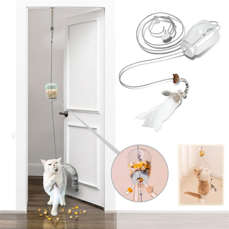 Aiitle Interactive Cat Toy Hanging Treat Dispenser