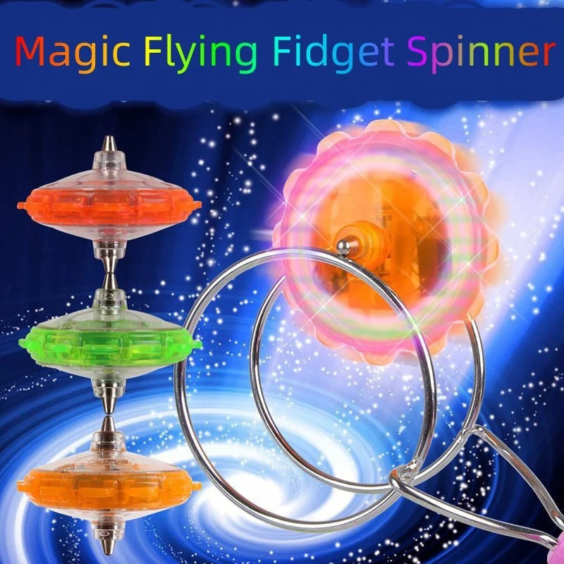 Aiitle LED Light Luminous Fidget Spinner Magnetic Gyro Toy