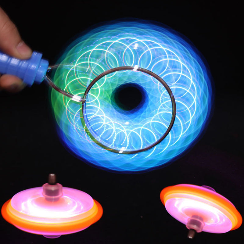 Aiitle LED Light Luminous Fidget Spinner Magnetic Gyro Toy