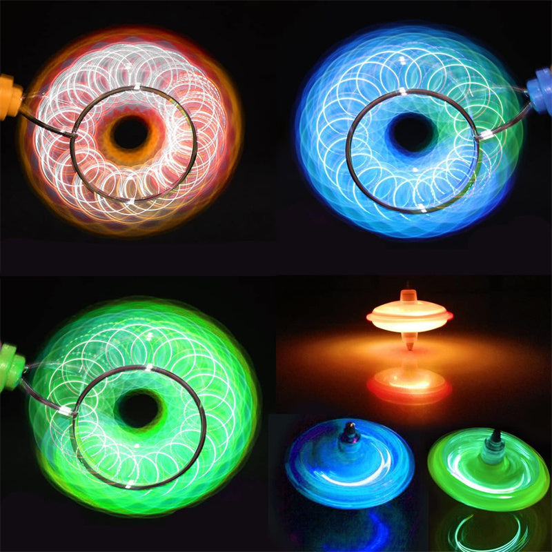 Aiitle LED Light Luminous Fidget Spinner Magnetic Gyro Toy