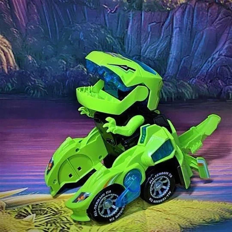 Aiitle Led Dinosaur Transformation Car Toy