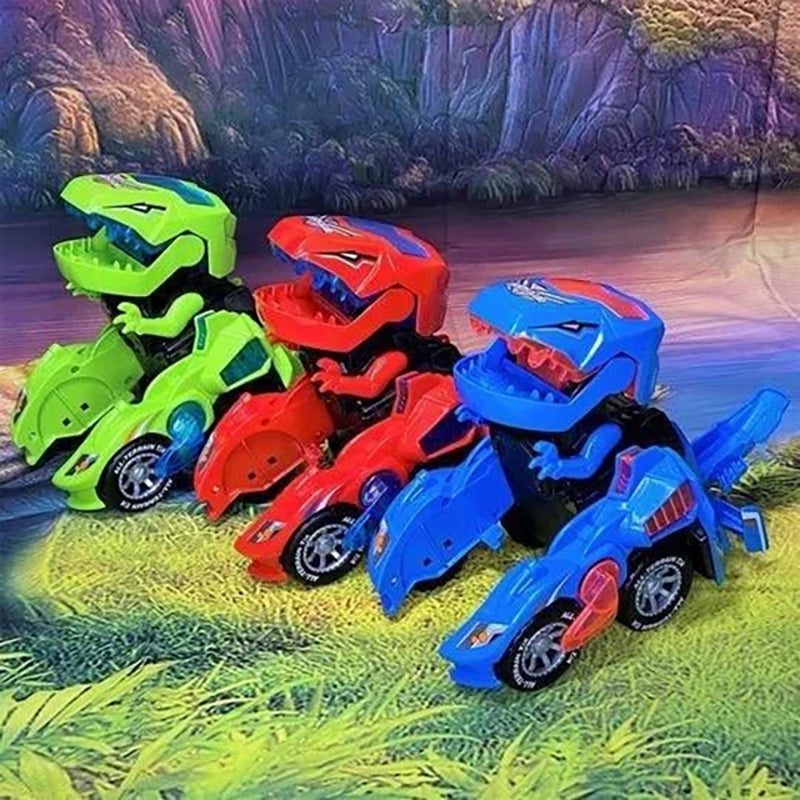 Aiitle Led Dinosaur Transformation Car Toy